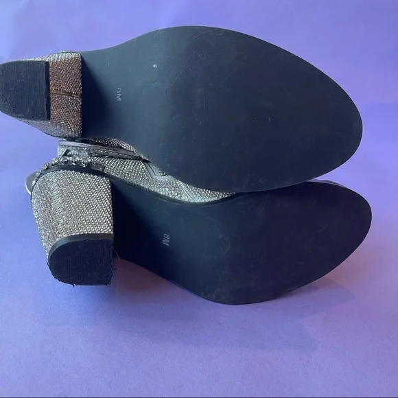 Diamond rhinestone ankle cowboy boots - Picture 4 of 5